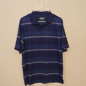 "Make Offer" Hogan Blue Polo Shirt with Stripes and Relaxed Fit